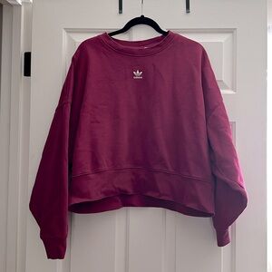 Adidas wine crew neck